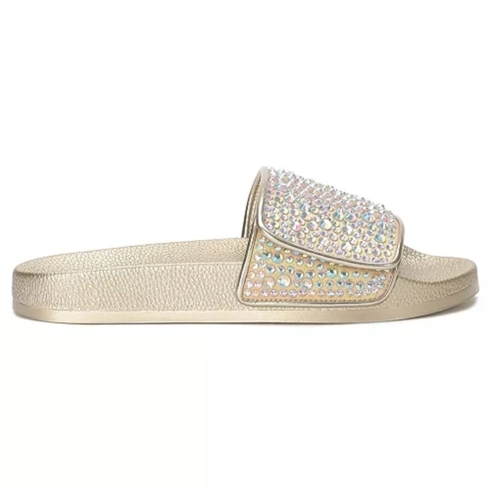 I.N.C. International Concepts Women's Peymin Gold Pool Slides Sandals Size 9 - Picture 5 of 10